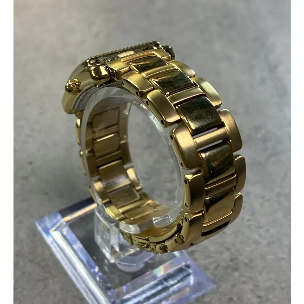 Coach Women's Gold Tone Thompson Tank Watch 24mm GP Stainless Steel 6.5